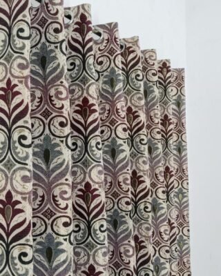 1 Pc Velvet Printed Curtains