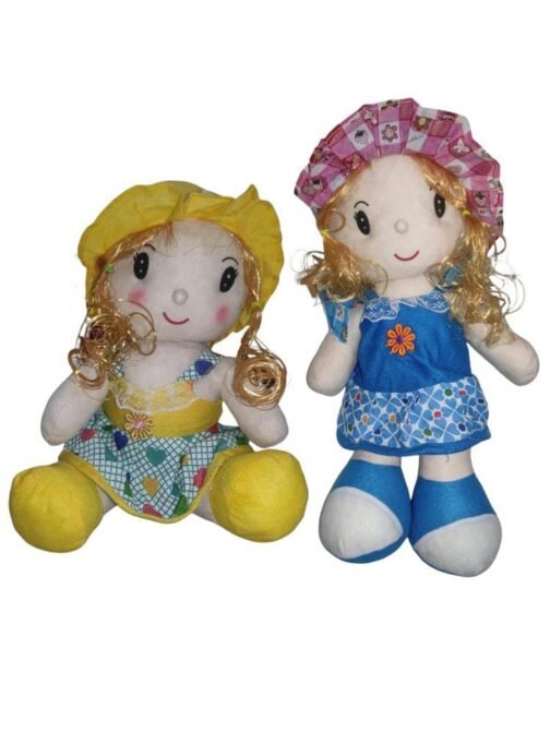 2 Pcs Soft Stuffed Washable Dolls
