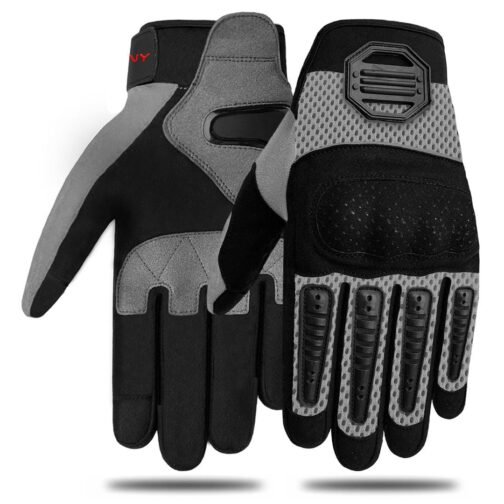 Spandex Mobile Touchscreen Leather Gloves - Motorcycle Gloves - Image 3
