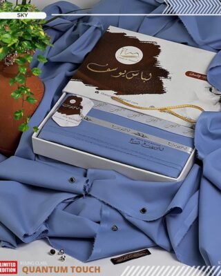 Libas E Yousaf Mens Unstitched Wash and Wear Plain Suit