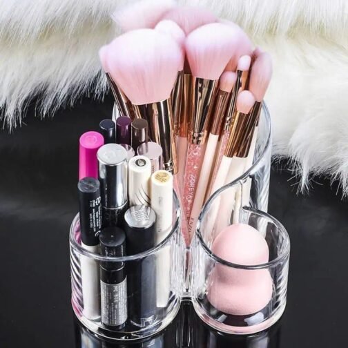 Acrylic Makeup Organizer - Sleek & Functional Beauty Storage - Image 3