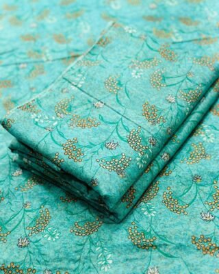 2 Pcs Women's Unstitched Linen Digital Print Suit - Modern Elegance