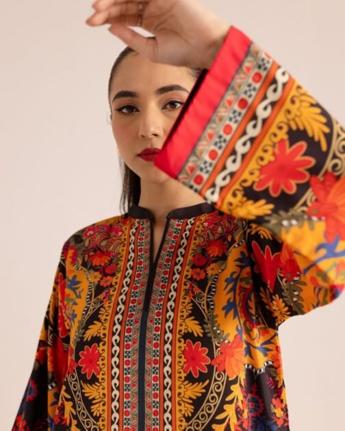 Brand Fabric 2PC Digital Printed Khaddar – Winter Collection - Image 2