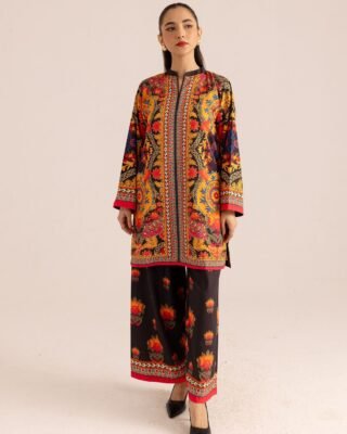 Brand Fabric 2PC Digital Printed Khaddar – Winter Collection