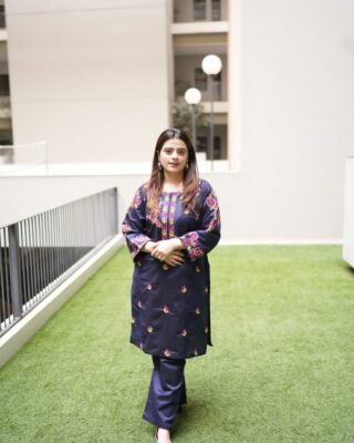 2pc Multi Khadi Net Suit – Exclusive Winter Collection 2024