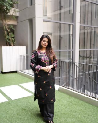 2pc Multi Khadi Net Suit – Exclusive Winter Collection 2024