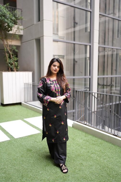 2pc Multi Khadi Net Suit – Exclusive Winter Collection 2024