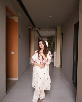 2pc Multi Khadi Net Suit - Exclusive Winter Collection 2024