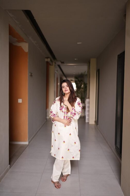 2pc Multi Khadi Net Suit - Exclusive Winter Collection 2024