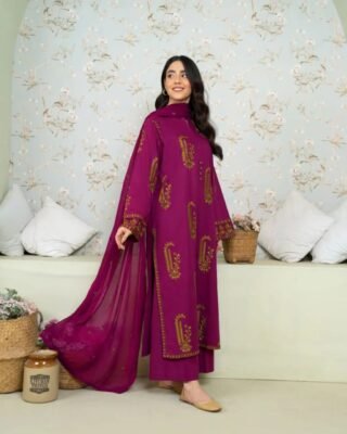 2pc Premium Linen Suit - Winter Collection 2024 | Soft & Elegant