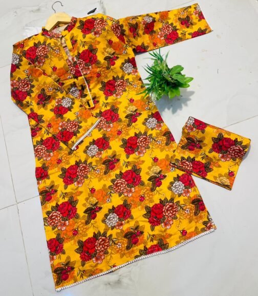 2pc Khaddar Digital Print Suit - Winter Collection 2024 | Warm & Stylish
