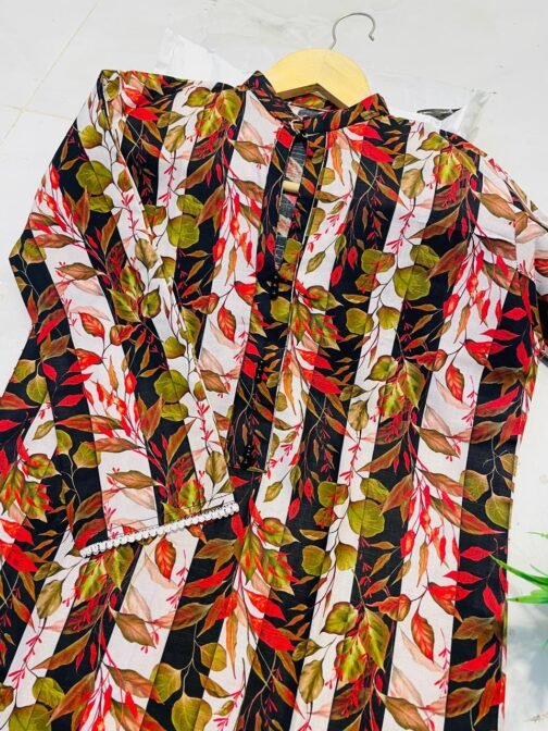 2pc Khaddar Digital Print Suit – Winter Collection 2024 | Warm & Stylish - Image 2