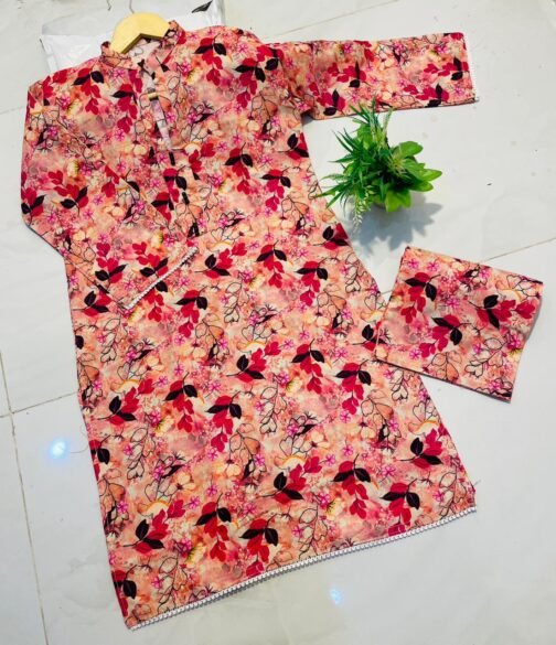 2pc Khaddar Digital Print Suit – Winter Collection 2024 | Warm & Stylish