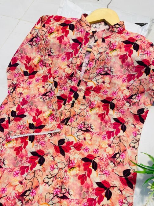 2pc Khaddar Digital Print Suit – Winter Collection 2024 | Warm & Stylish - Image 2