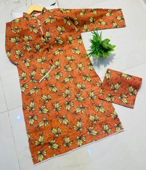 2pc Khaddar Digital Print Suit – Winter Collection 2024 | Warm & Stylish