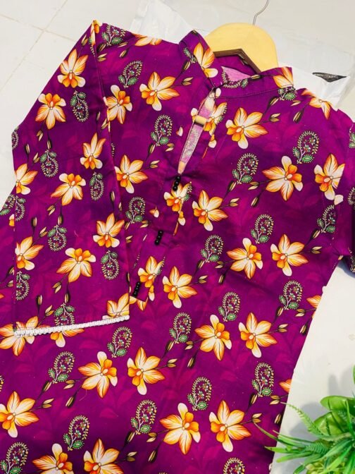 2pc Khaddar Digital Print Suit – Winter Collection 2024 | Warm & Stylish - Image 2