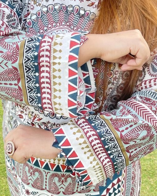 2PC Premium Linen Stitched Suit - Latest Winter Collection 2024 for Women - Image 7