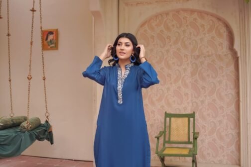 2pc Premium Dhanak with Two-Sided Pocket Suit – Stylish Winter Collection 2024 - Image 4