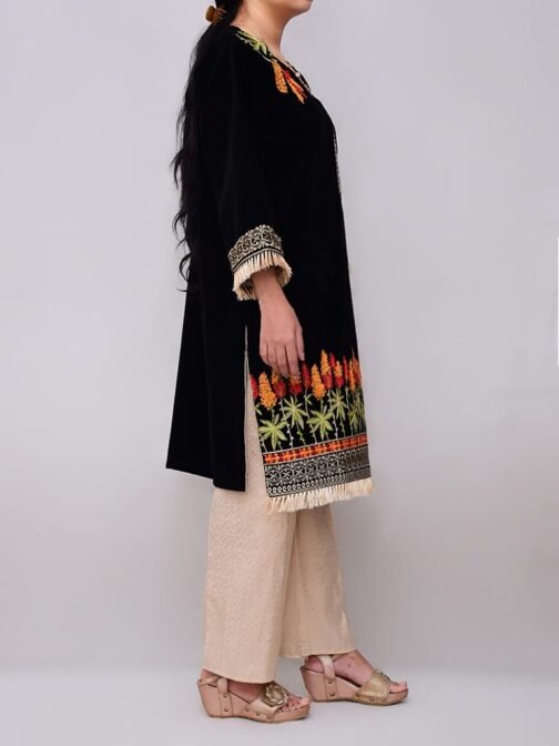 2PC Champion Premium Velvet Stitched Suit - Latest Winter Collection for Women - Image 4