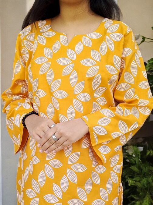 2-Piece Premium Winter Linen Printed Suit – Winter Wear for Women - Image 2
