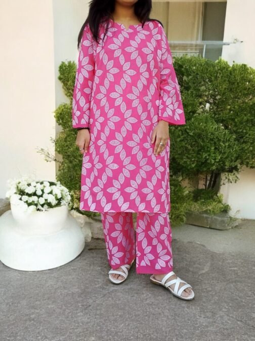 2-Piece Premium Winter Linen Printed Suit - Winter Wear for Women