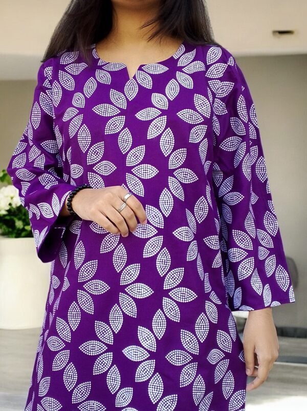 2-Piece Premium Winter Linen Printed Suit – Winter Wear for Women - Image 3