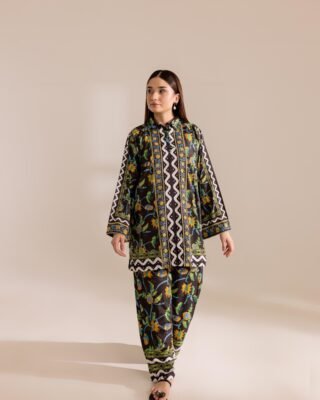 2pc Brand Fabric Premium Digital Printed China Grip Suit | Elegant Pakistani Wear