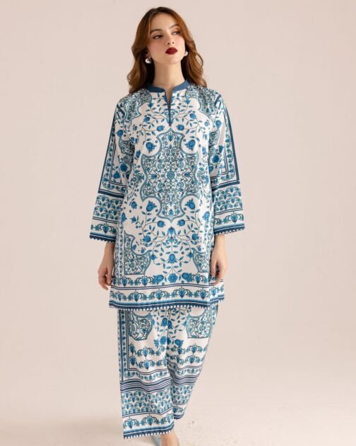 2pc Brand Fabric Premium Digital Printed China Grip Suit | Elegant Pakistani Wear