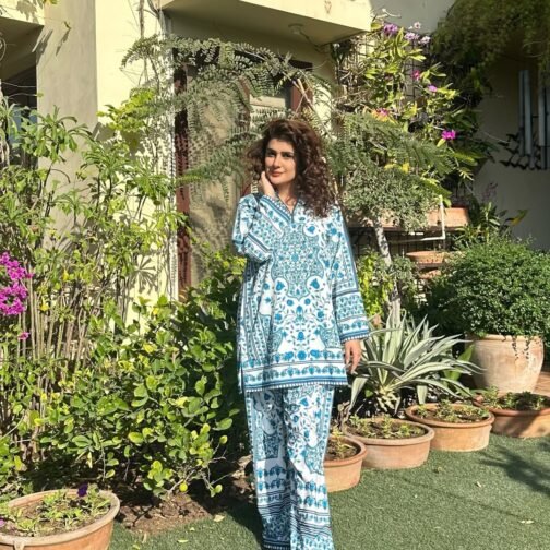 2pc Brand Fabric Premium Digital Printed China Grip Suit | Elegant Pakistani Wear - Image 3