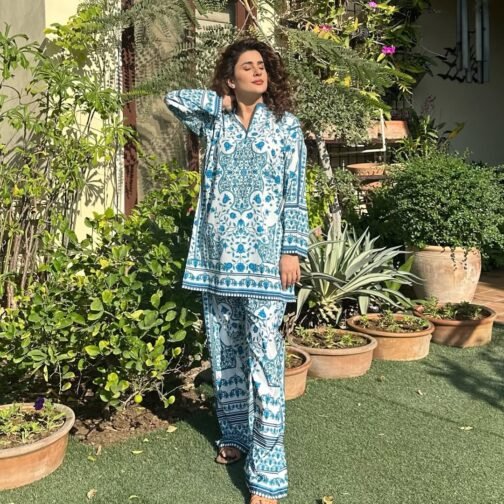 2pc Brand Fabric Premium Digital Printed China Grip Suit | Elegant Pakistani Wear - Image 8