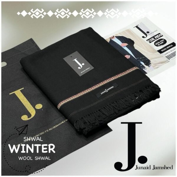 Elegant J. Men’s Wool Plain Shawl - Premium Quality Winter Accessory - Image 2