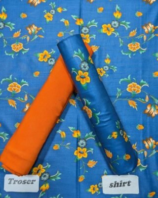2 Pcs Women’s Unstitched Linen Digital Print Suit – Stylish & Comfortable Winter Wear