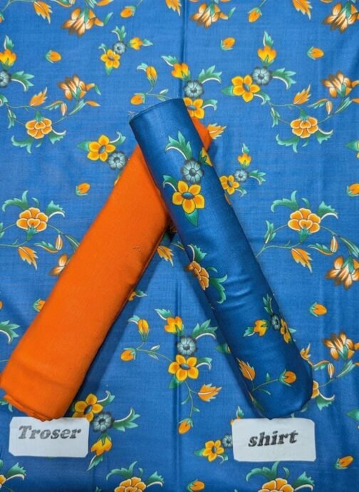 2 Pcs Women’s Unstitched Linen Digital Print Suit – Stylish & Comfortable Winter Wear