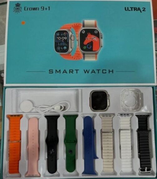 Crown 8-in-1 Ultra 2 Smart Watch – Fitness Tracker, Health Monitor, and More!