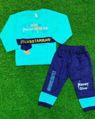 2 Pcs Boy's Lycra Printed Shirt and Shorts Set