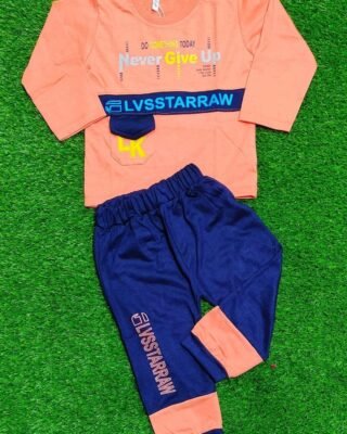 2 Pcs Boy’s Lycra Printed Shirt and Shorts Set