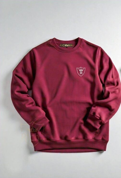 Men's Plain Polyester Fleece Full Sleeve Sweatshirt - Cozy & Stylish Winter Wear