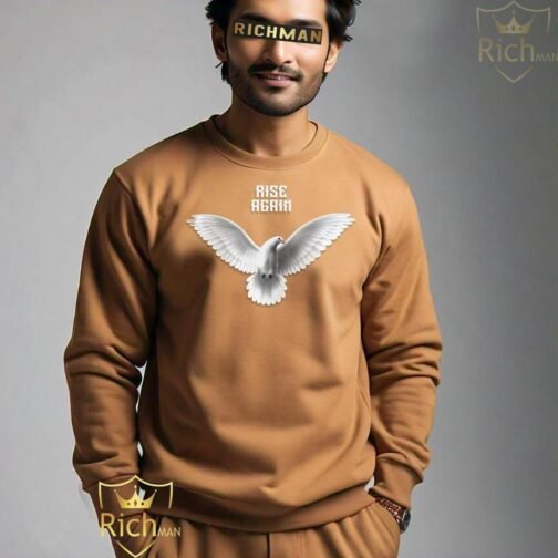 Men's Fleece Printed Sweatshirt, Pack of 2 – Comfortable & Stylish - Image 3