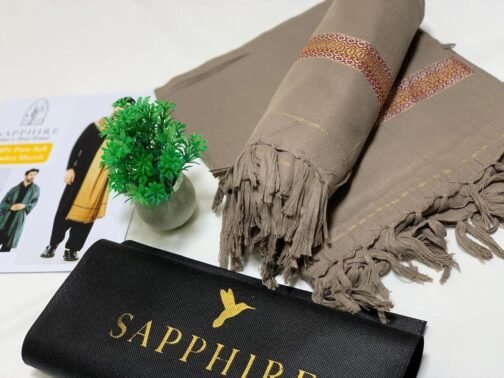 Sapphire Men’s Premium Wool Shawl – Luxurious Warmth and Timeless Elegance - Image 2
