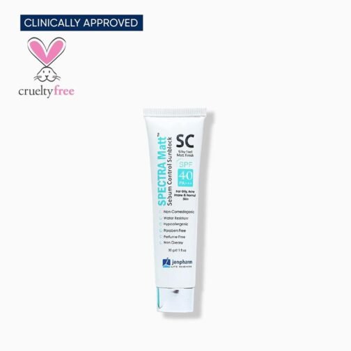 Jenpharm Spectra Matt SC SPF 40 – Oil-Free Sunblock for Oily & Acne-Prone Skin - Image 2