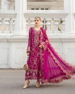 Maria B Heavy Embroidered Chiffon Collection | EID Collection 2025