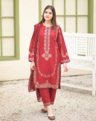 2PC Sequins Embroidery Stitched Suit | SUMMER COLLECTION 2025