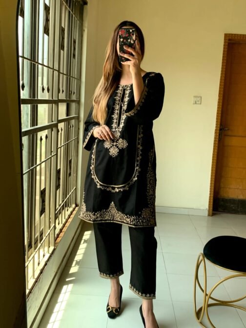 2PC Sequins Embroidery Stitched Suit | SUMMER COLLECTION 2025