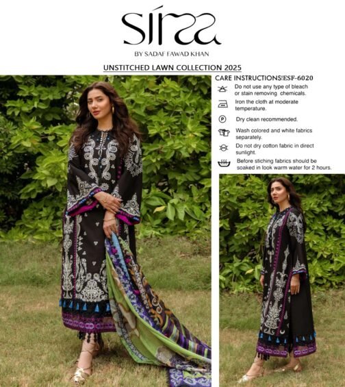 Siraa 3PC Lawn by Sadaf Fawad Khan | Summer Collection