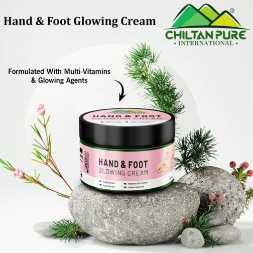 ChiltanPure Hand & Foot Glowing Cream – 100ml | Hydrating & Brightening Skincare Solution - Image 2