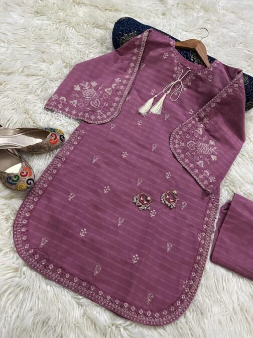 2PC Doria Cotton Lawn Embroidered Suit | Premium Summer Collection 2025