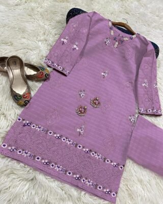 2PC Doria Cotton Lawn Embroidered Suit | Premium Summer Collection 2025