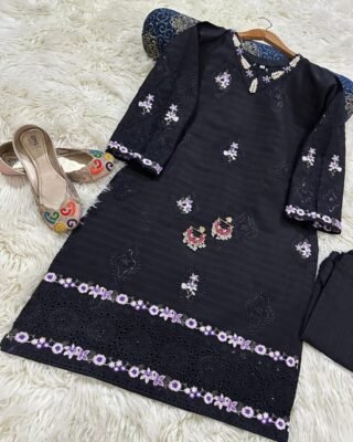 2PC Doria Cotton Lawn Embroidered Suit | Premium Summer Collection 2025