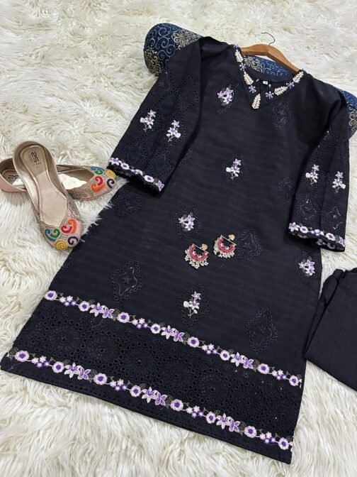 2PC Doria Cotton Lawn Embroidered Suit | Premium Summer Collection 2025