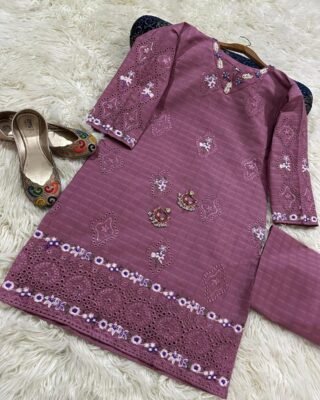 2PC Doria Cotton Lawn Embroidered Suit | Premium Summer Collection 2025